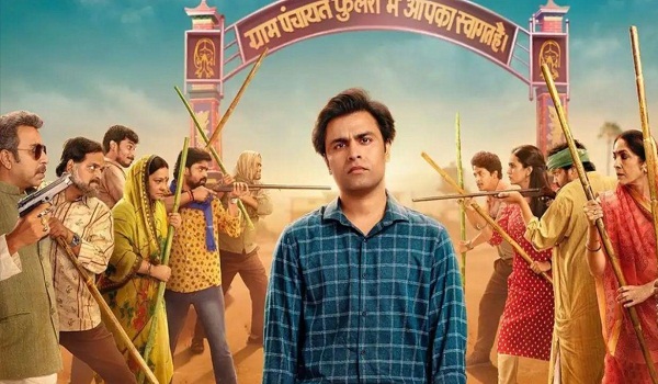 “एक ग्रामीण पंचायत की खुली बैठक जहाँ गाँव के मुखिया और सदस्य मिट्टी की दीवारों वाले हॉल में कुर्सियों पर बैठे हैं, सभापति ग्रामसभा को कृषि, सड़क और जल आपूर्ति जैसे स्थानीय मुद्दों पर मार्गदर्शन दे रहा है।”
